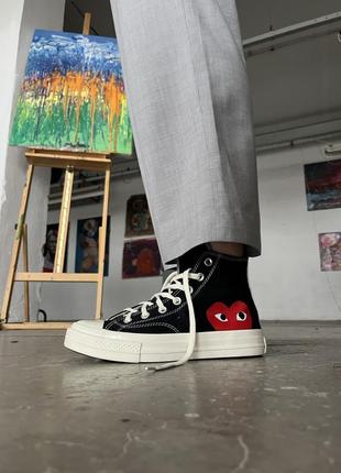 Женские кеди converse x comme des garçons play 36-37-38-39-40-41