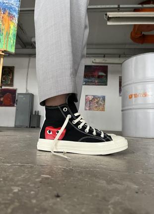 Мужские кеди converse x comme des garçons play 40-41-42-43-44