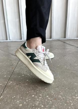 Кроссовки женские new balance ct302 white/nightwatch green