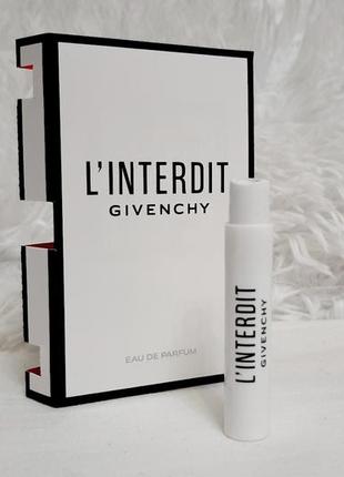 Givenchy l'interdit edp💥original мініатюра пробник mini spray 1 мл книжка