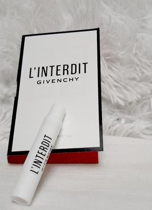 Givenchy l'interdit edp💥original миниатюра пробник mini spray 1 мл книжка5 фото