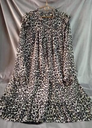 Женское шифоновое платье на подкладке, евр.р.46