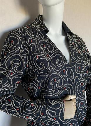 Винтажный пиджак anne klein с красивым декором4 фото