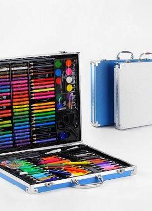 Набор для рисования фломастеры карандаши с 49386 (10) 2 види, 130 елементів, у валізі