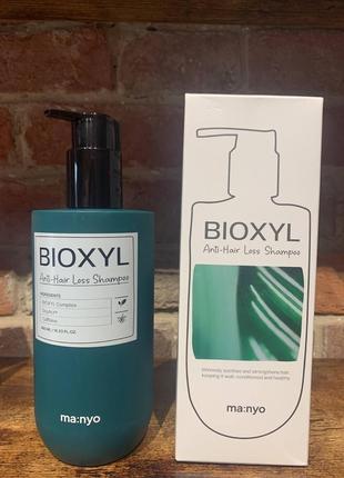 Шампунь проти випадіння волосся з комплексом manyo bioxyl anti-hair loss shampoo 480 ml3 фото