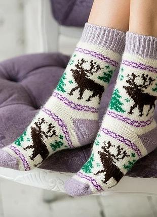 Носки шерстяные женские
