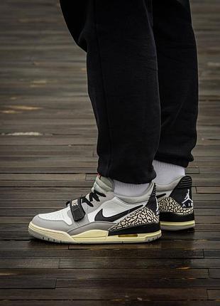 Кроссовки air jordan legacy low tech grey new
