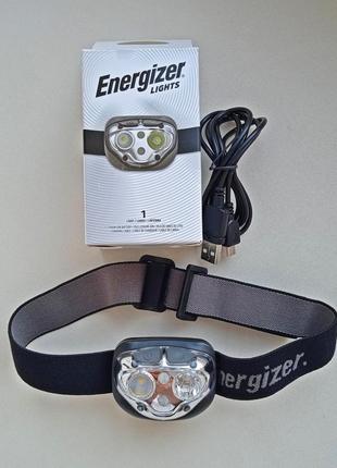 Акумуляторний налобний ліхтар energizer. . куплений в сша