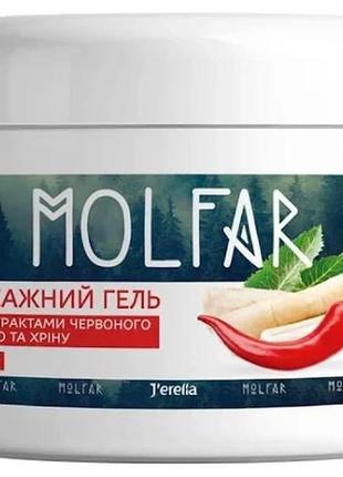Массажный гель с экстрактом красного перца и хрена double effect jerelia (11021)