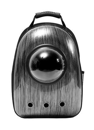 Рюкзак-переноска taotaopets 254406 window shabby grey для кошек с иллюминатором