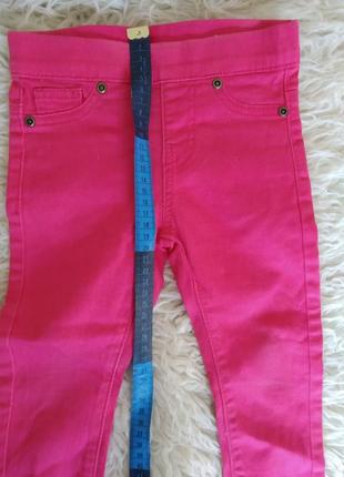 Скинни розовые джинсы лосины 3 года4 фото