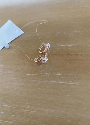 Детские золотые сережки