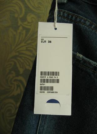 Шорты джинсовые синие рваные h&m 36 l7 фото