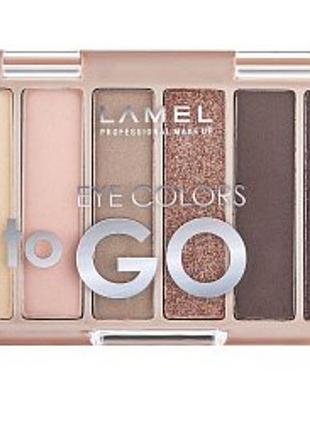 Палетки теней lamel eye colors to go 4 грамма