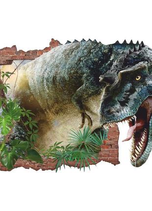Інтер'єрна наклейка на стіну динозавр oracal розмір 96х67см2 фото