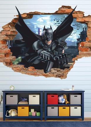 Интерьерная наклейка на стену бэтмен oracal размер 96х64см