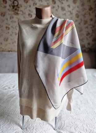 Шелковый платок шарф loredano графический рисунок