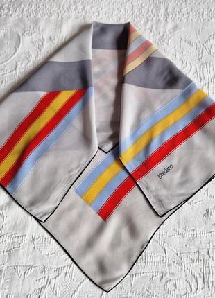 Шелковый платок шарф loredano графический рисунок