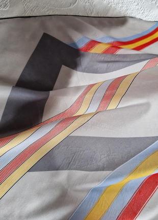 Шелковый платок шарф loredano графический рисунок