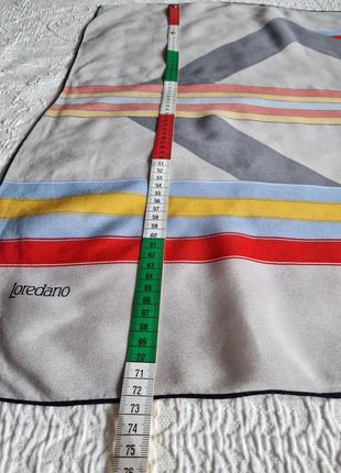 Шелковый платок шарф loredano графический рисунок