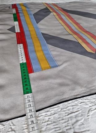 Шелковый платок шарф loredano графический рисунок