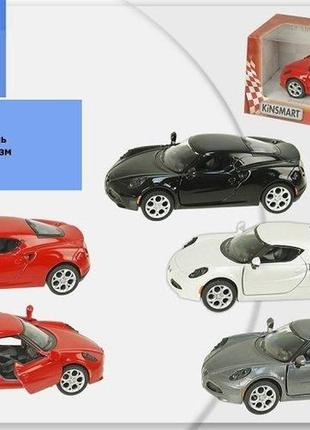 Машина металлическая kinsmart kt 5366 w alfa romeo 4c