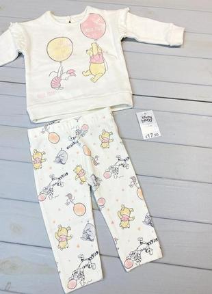 Костюм набір для дівчинки з начосом молочний george 62/68