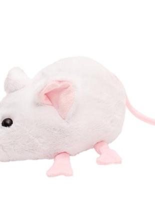 М'яка іграшка мишка біла 22 см2 фото