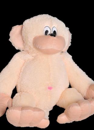 Плюшевая обезьянка алина 55 см персиковая8 фото