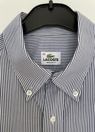 Сорочка lacoste розмір 43 оригінал8 фото