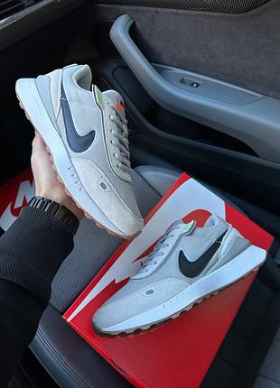 🔥чоловічі кросівки nike waffle grey black