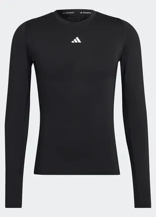 Футболка adidas techfit training long sleeve black7 фото