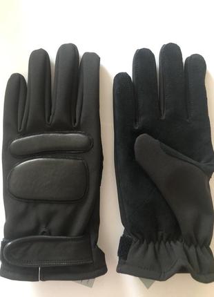Перчатки тактические спецназ с пальцами с ткани soft shell