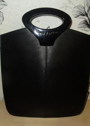 Louis vuitton noctambule black epi tote (france) vintage сумка