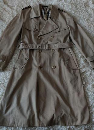 Двубортный длинный оверсайз плащ тренч с утеплением корея