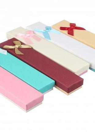 Подарочные коробочки для цепочки 21*4 см (упаковка 12 шт)