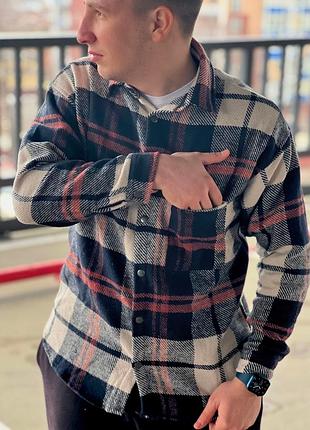 Мужская байковая рубашка