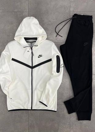 Весняний білий спортивний костюм nike tech fleece демисезонный белый спортивный костюм nike tech fleece костюм найк