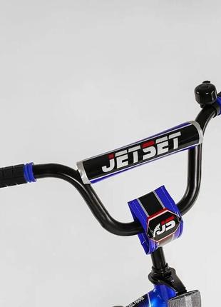 Двоколісний велосипед jet set js-n на 14 дюймів, 1403 синій6 фото