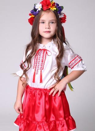 Карнавальна блуза вишиванка (дівчинка)2 фото