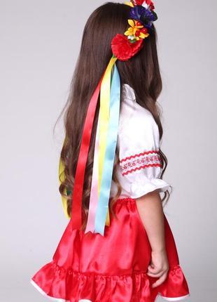 Карнавальна блуза вишиванка (дівчинка)3 фото