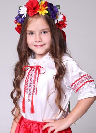 Карнавальна блуза вишиванка (дівчинка)1 фото