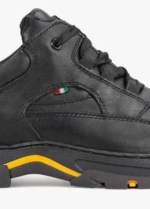 Кроссовки мужские  чёрные натуральная кожа украина  libero - размер 41 (27,8 см)