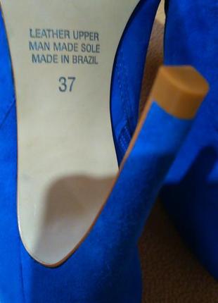 Шикарные яркие замшевые ботинки туфли ботильоны de bijenkorf(голландия)4 фото