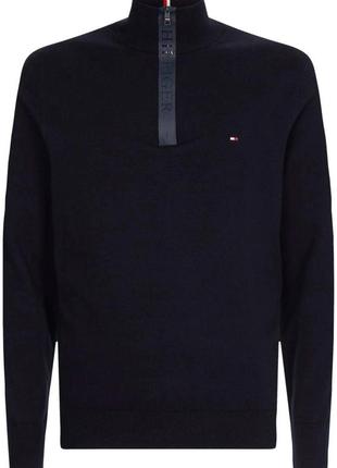 Пуловер tommy hilfiger »mixed media zip mock« (розмір xxl (56))