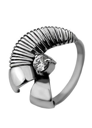 Кольцо серебряное с цирконием гафре 2111230, 20 размер