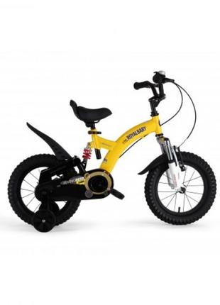 Детский велосипед 2-х колесный 16'' (от 5 до 8 лет) royal baby flying bear rb16b-9 желтый
