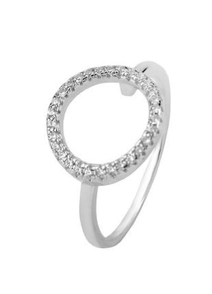 Кольцо серебряное с фианитом к2ф/297, 16.8 размер