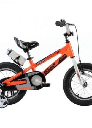 Детский велосипед 2-х колесный 16'' от 3 до 6 лет royal baby space 16-17 алюминий оранжевый1 фото