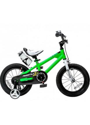 Детский велосипед 2-х колесный 12'' от 2 до 4 лет royal baby freestyle 12 зеленый